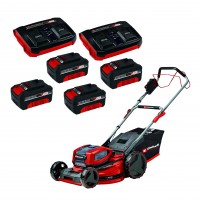 Аккумуляторная газонокосилка Einhell GP-CM 36/52 S Li BL (4x4.0Ah), 52 см