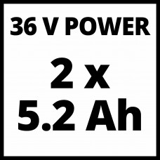 Газонокосарка акумуляторна Einhell GP-CM 36/41 Li M — 41 см, 2x18В 5.2Ah