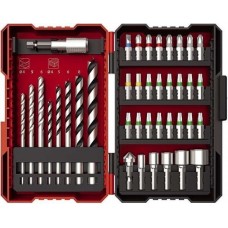 Шуруповерт-дриль Einhell TE-CD 18/2 Li, 18В, 2.5 Аг, 44 Нм, набір біт та свердел, кейс (4514219)