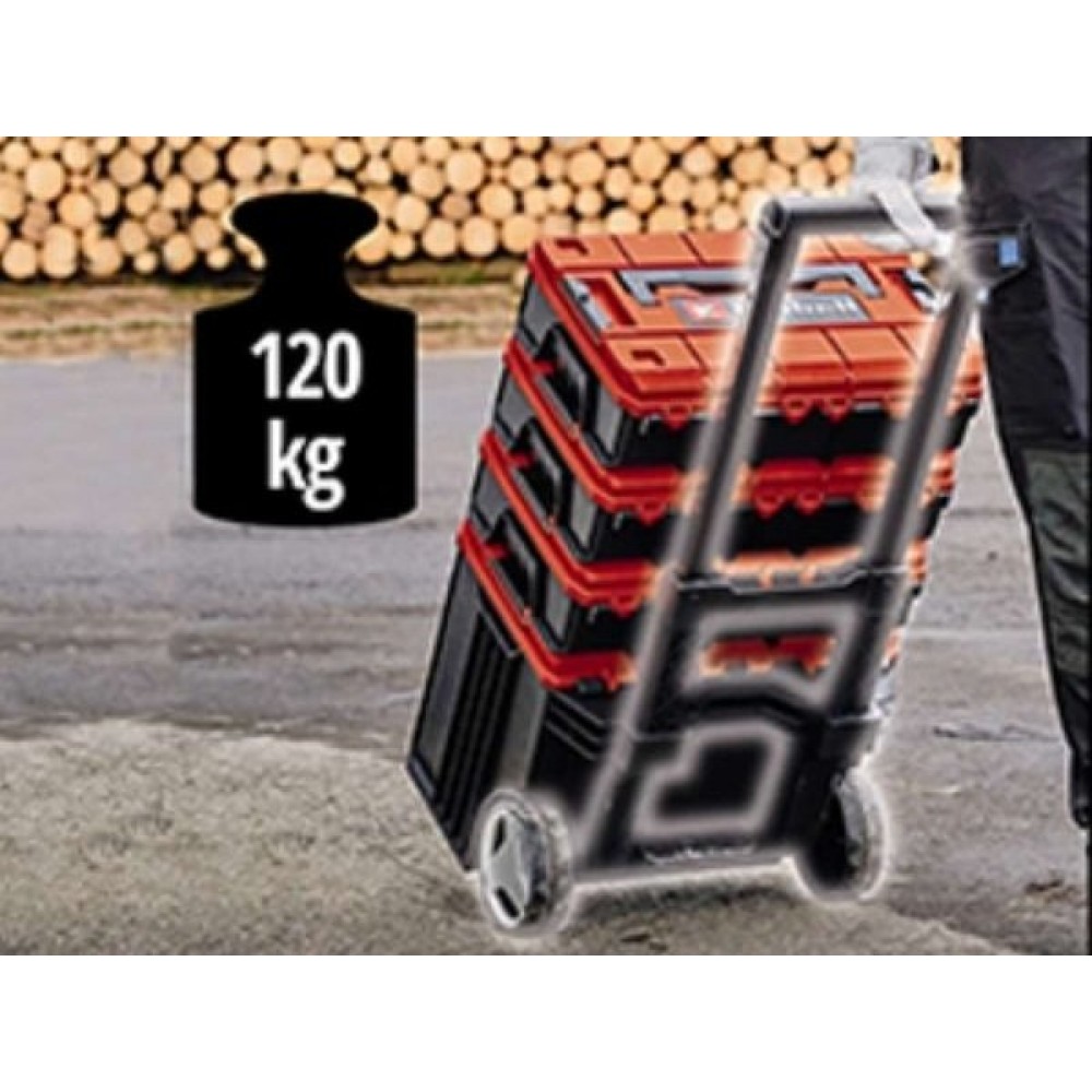 Пластиковий кейс Einhell E-Case L з колесами до 120кг, колеса 15см, 6.05кг (4540014)