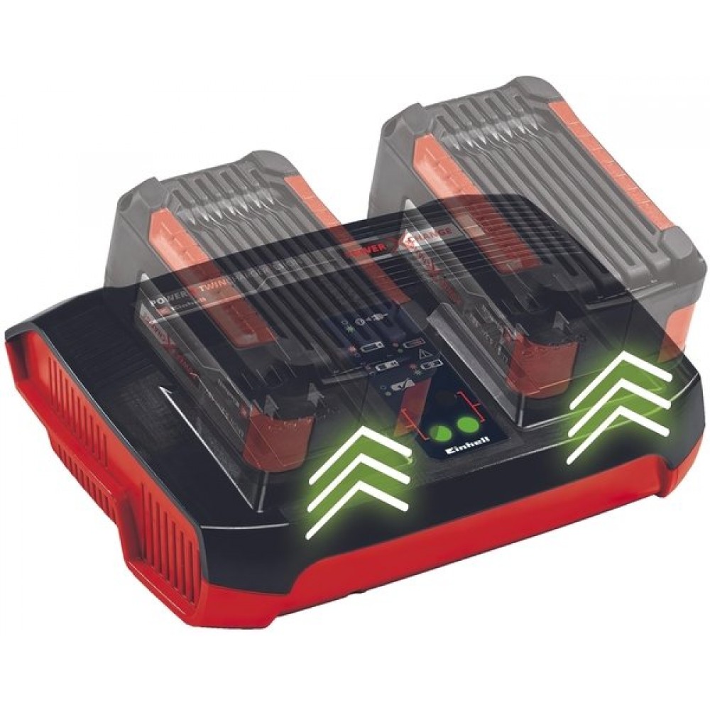 Набор аккумуляторов + зарядное устройство Einhell 18V 2x4.0Ah Twincharger Kit, PXC, 2.2 кг (4512112)