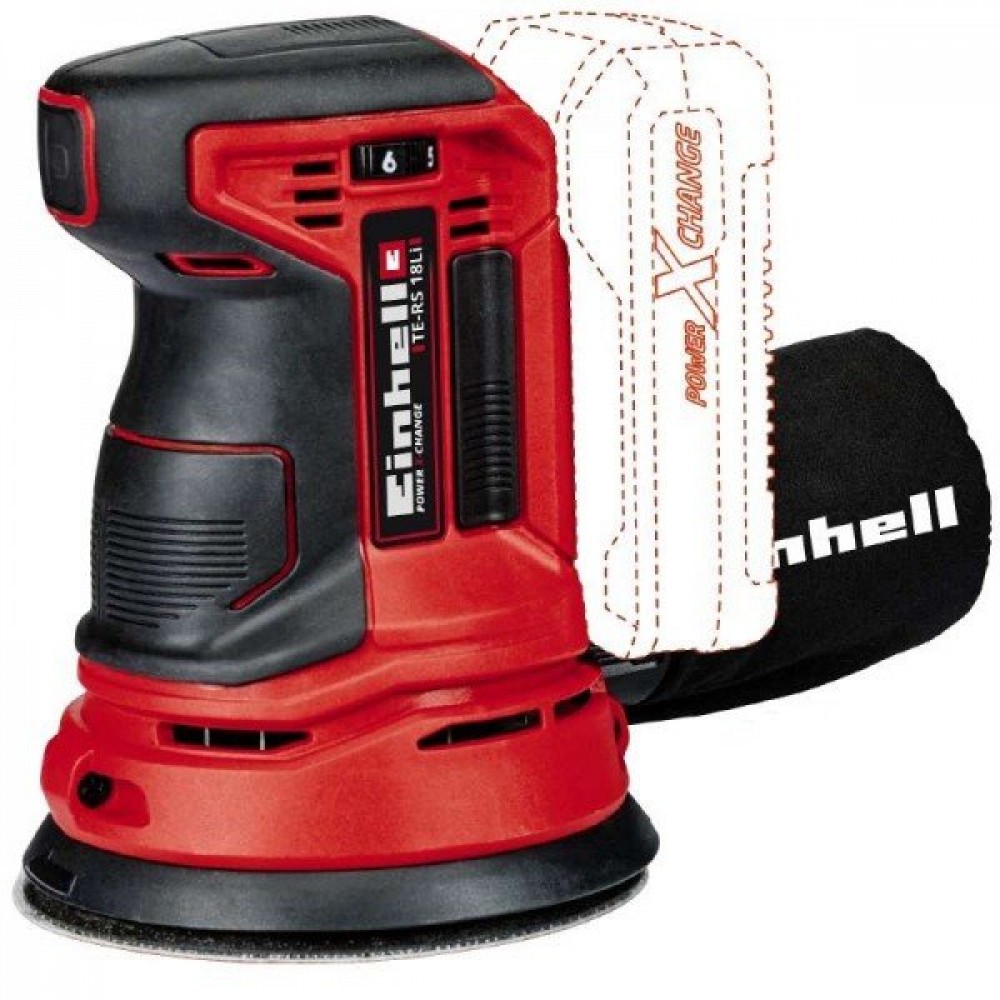 Шліфмашина ексцентрикова Einhell X-Change TE-RS 18 Li Solo (без акумулятора і зарядного пристрою)