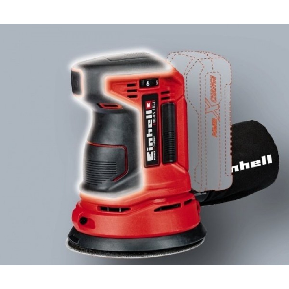 Шліфмашина ексцентрикова Einhell X-Change TE-RS 18 Li Solo (без акумулятора і зарядного пристрою)