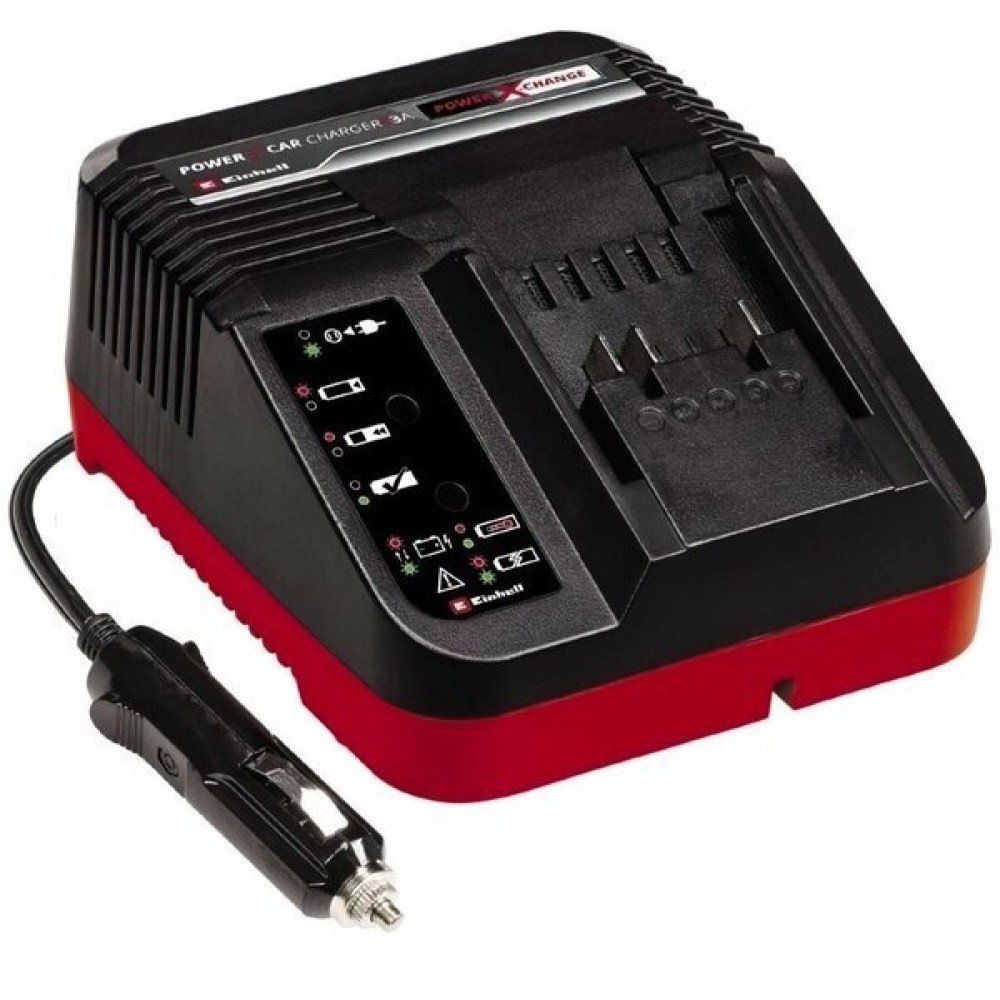 Зарядний пристрій Einhell 18V Power X-Car Charger 3A, PXC, від прикурювача 12В