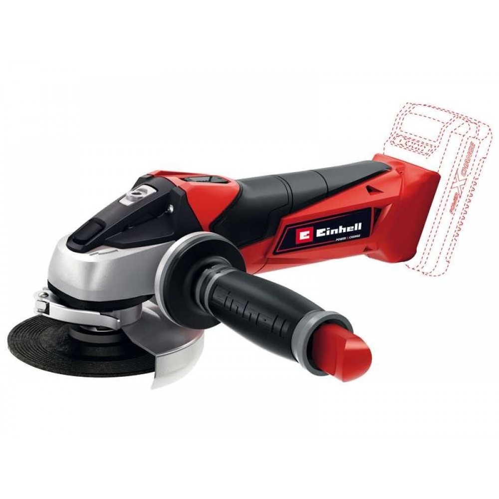 Акция! Набор угловая шлифмашина Einhell TE-AG 18/115 Li Solo + зарядное устройство и аккумулятор 18V 4,0 Ah