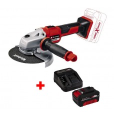 Акция! Набор угловая бесщеточная шлифмашина Einhell TE-AG 18/150 Li BL-Solo 150 мм + зарядное устройство и аккумулятор 18V 4,0 Ah