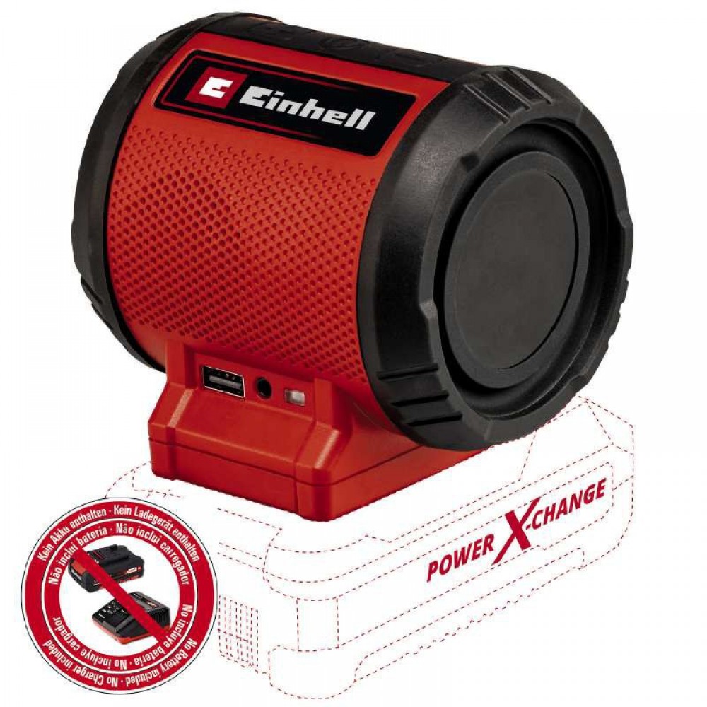 Колонка портативная аккумуляторная Einhell TC-SR 18 Li BT - Solo (без АКБ и ЗУ)