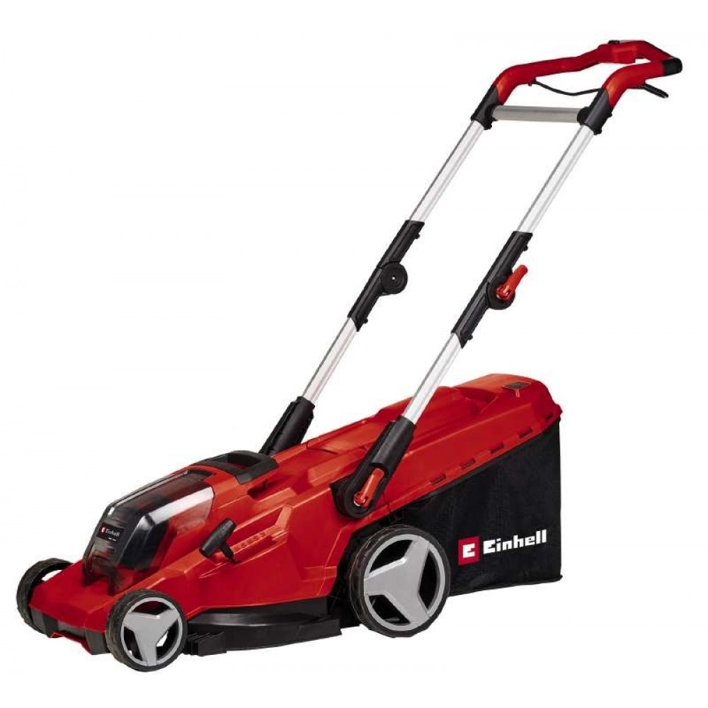 Уценка! Акция! Набор газонокосилка аккумуляторная бесщеточная Einhell GE-CM 36/41 Li - Solo + 2 зарядных устройства и 2 аккумулятора 18V 4,0 Ah