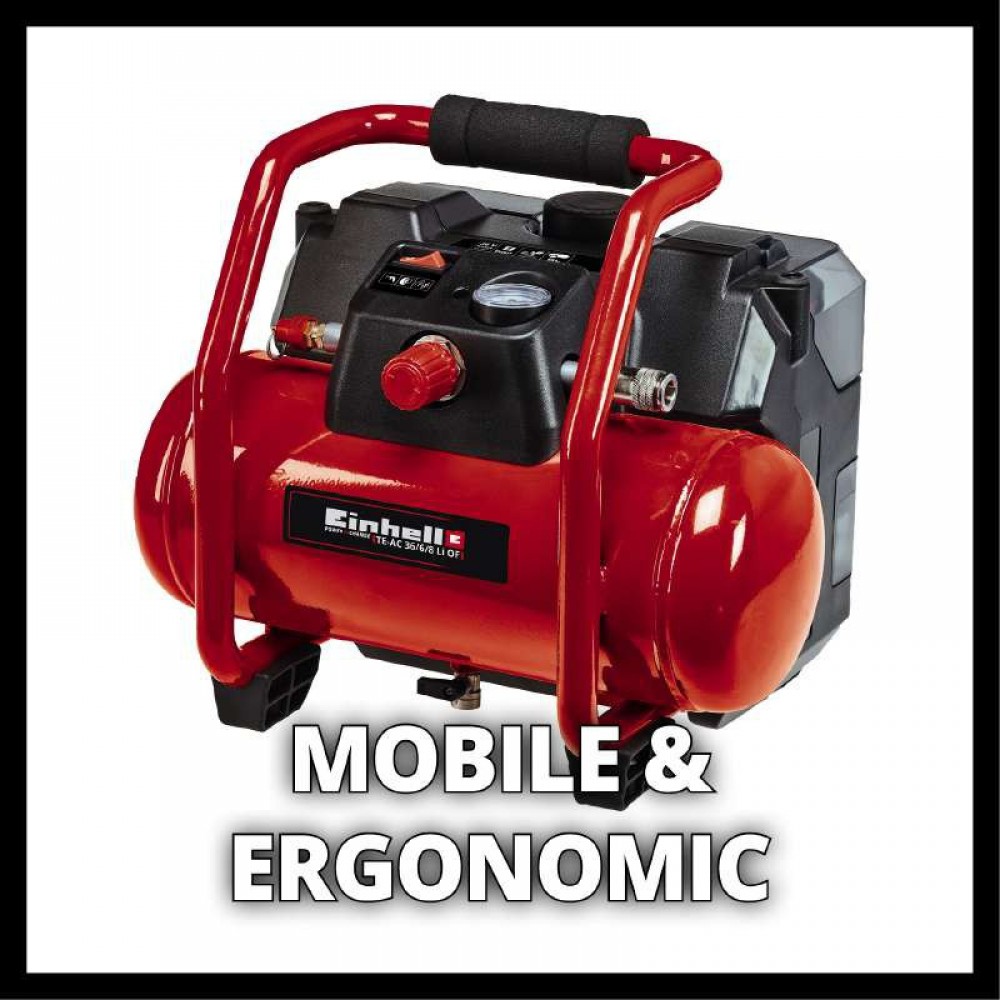 Компресор Einhell TE-AC 36/6/8 Li OF Set-Solo (без АКБ і ЗП)