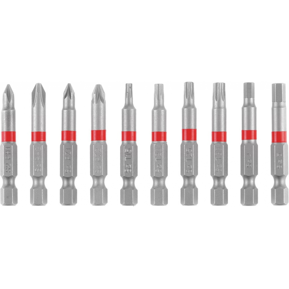 Набір біт, 10 шт та карабін (118623)