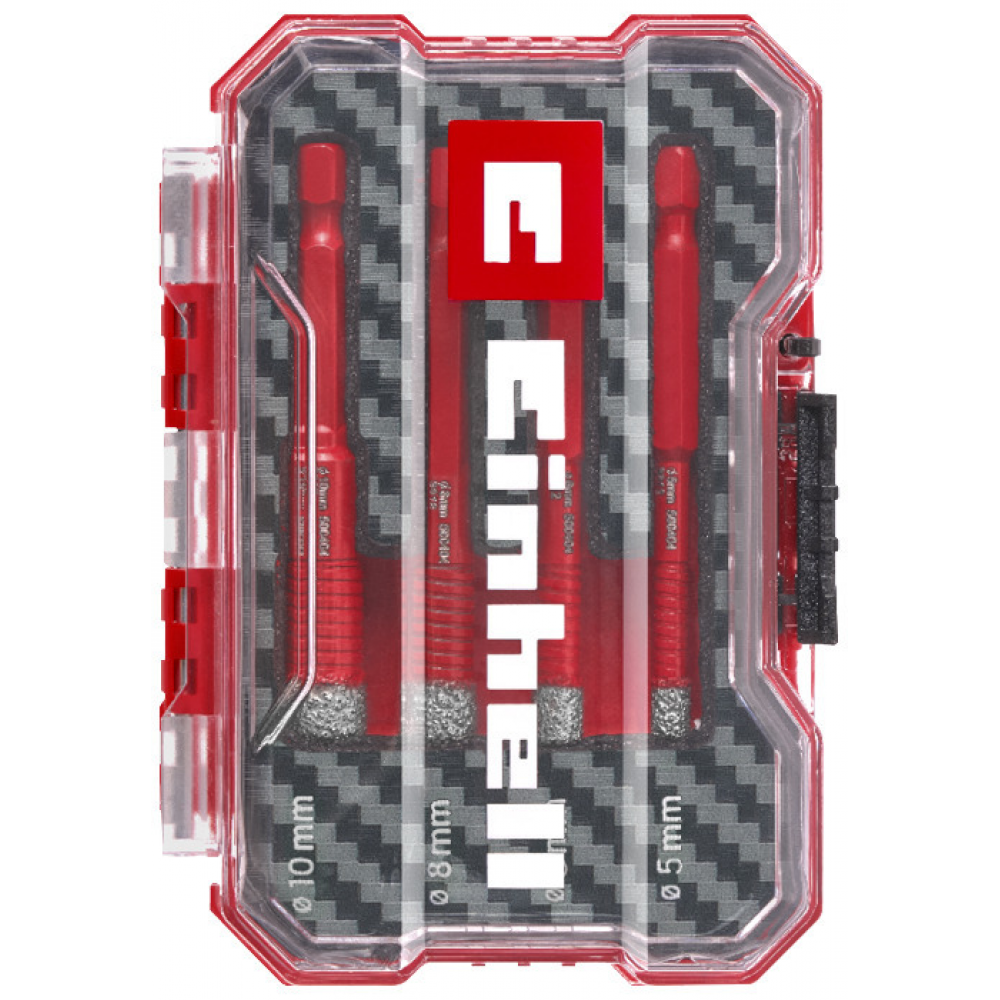 Набір трубчастих свердел по плитці, XS-Case, 4 шт (500404)