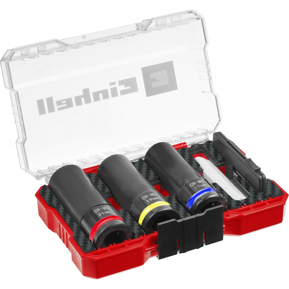 Набір ударних головок, 3 шт, вимірювач протектора і біла крейда для шин (109273)