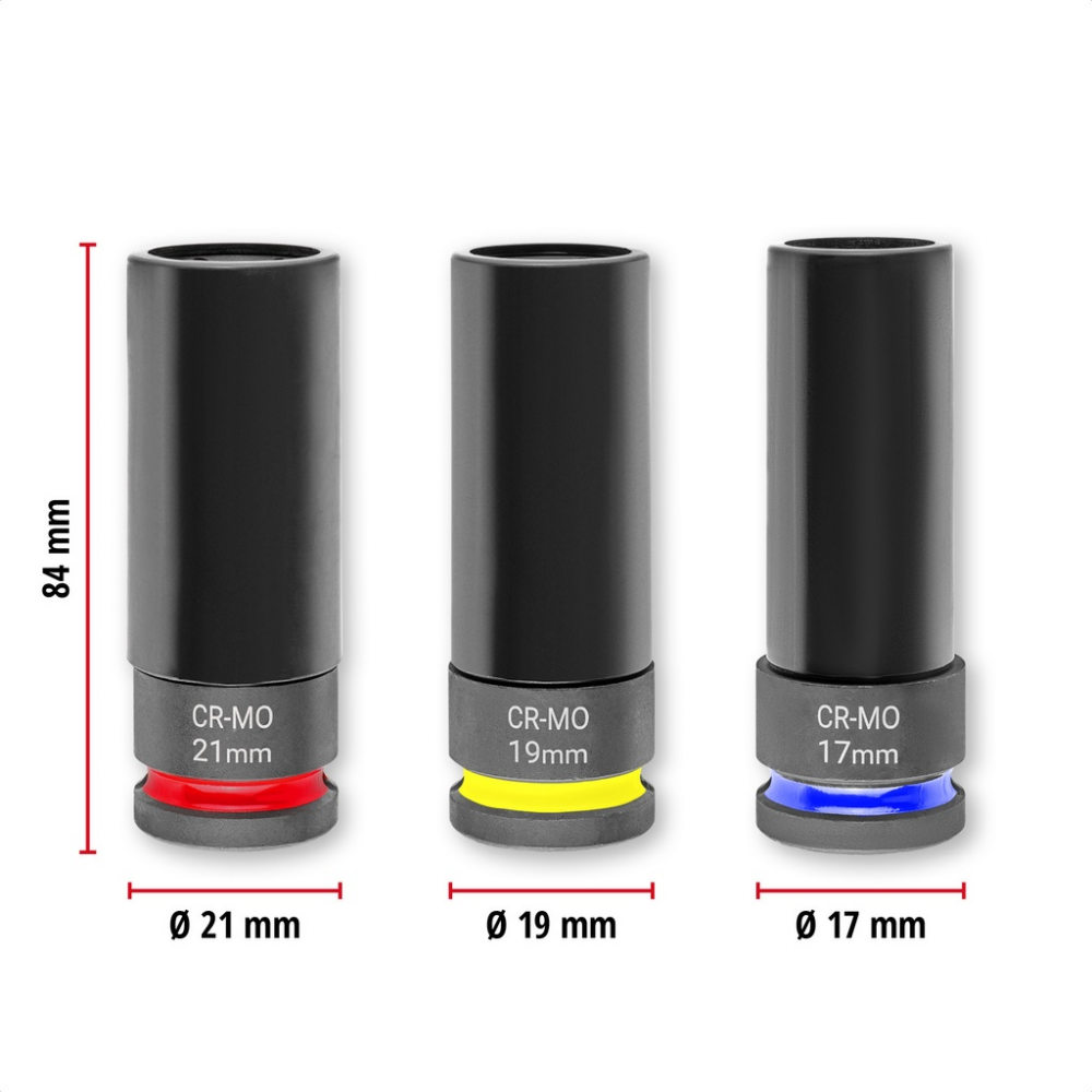 Набір ударних головок, 3 шт (109263)