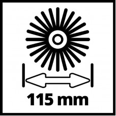 Уценка! Щетка жесткая стальная боковая для очистки камня Einhell PICOBELLA (3424126)