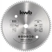 Пильный диск CV kwb 150x16x1,2 мм T100