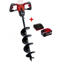 Акція! Набір акумуляторний безщітковий земляний бур Einhell GP-EA 18/150 Li BL-Solo + зарядний пристрій X-Fastcharger 4 A і акумулятор 18V 5,2 Ah (3437000,4512114)