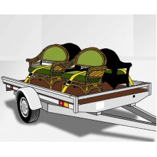 Стяжні ремені з натяжним храповиком і двумя гачками 2 шт.х 2,5 м, kwb