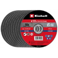 Диск отрезной по металлу Einhell, 125х1,0х22,23 мм, 10 шт. (711945)