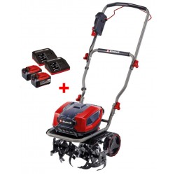 Акція! Набір культиватор безщітковий акумуляторний Einhell GP-CR 36/45 Li E BL + 2 х Starter-Kit 5.2 Ah (3431220, 2 х 4512114)