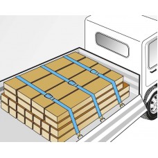 Стяжний ремінь з натяжним храповиком і двумя гачками 6 м, kwb