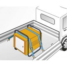 Стяжний ремінь з натяжним храповиком і двумя гачками 6 м, kwb