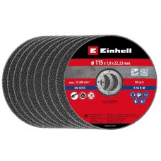 Диск отрезной по металлу Einhell, 115х1,0х22,23 мм, 10 шт. (711944)