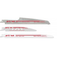 Набір полотен для шабельної пили, HCS і Bi-Metall, 3 шт, KWB (576105)