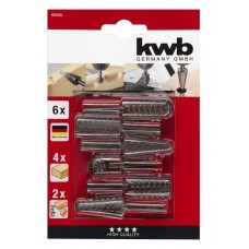Набор бор-фрез дерево/цветной металл, 6 шт, KWB (495500)