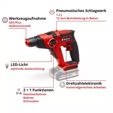 Перфоратор Einhell TE-HD 18/12 Li-Solo 4513970