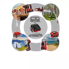 Зарядний пристрій Einhell 18V Power X-Car Charger 3A, PXC, від прикурювача 12В