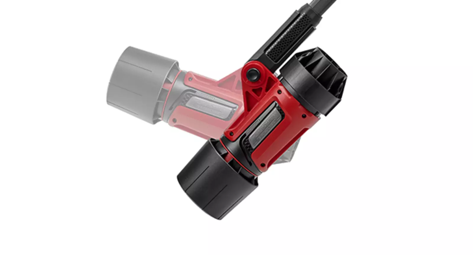 Акумуляторний повітродув Einhell GP-LB 36/270 Li E BL-Solo з регульованою головкою на білому фоні.