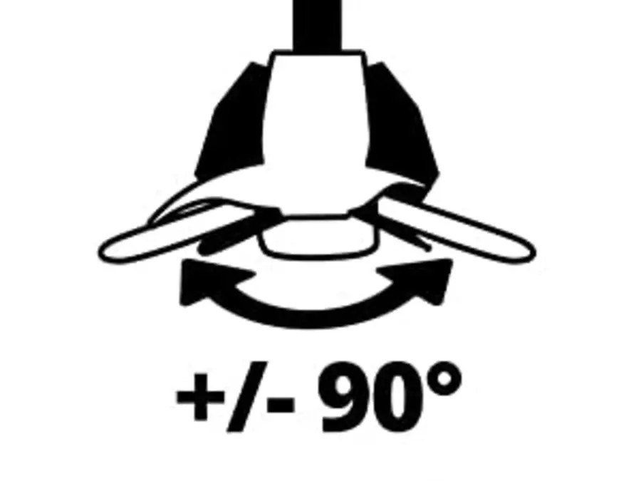 Поворотна головка двигуна на 90°
