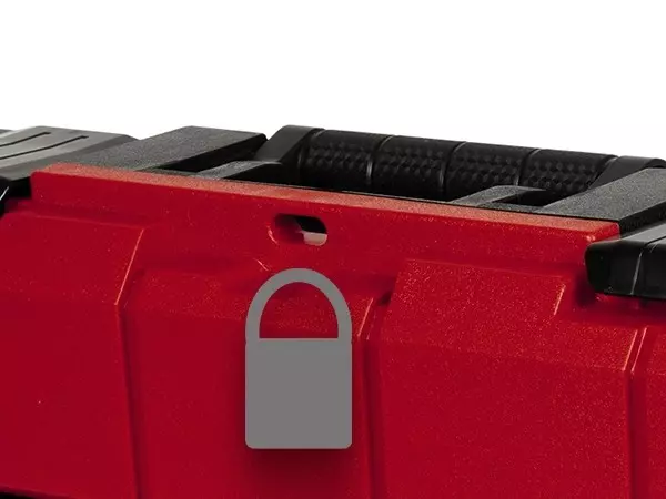 Системний кейс Einhell E-Case S-F має вушко для навісного замка.